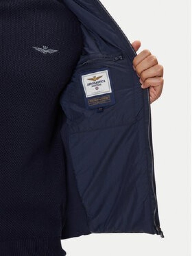 Aeronautica Militare Kurtka przejściowa 252AM1383UCL00001 Granatowy Regular Fit