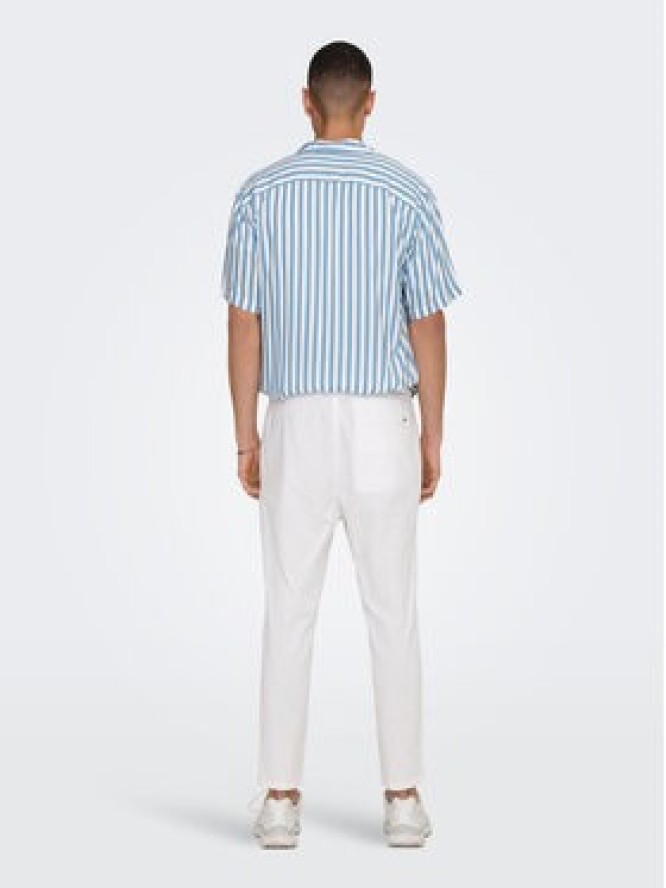 Only & Sons Spodnie materiałowe 22024966 Biały Tapered Fit