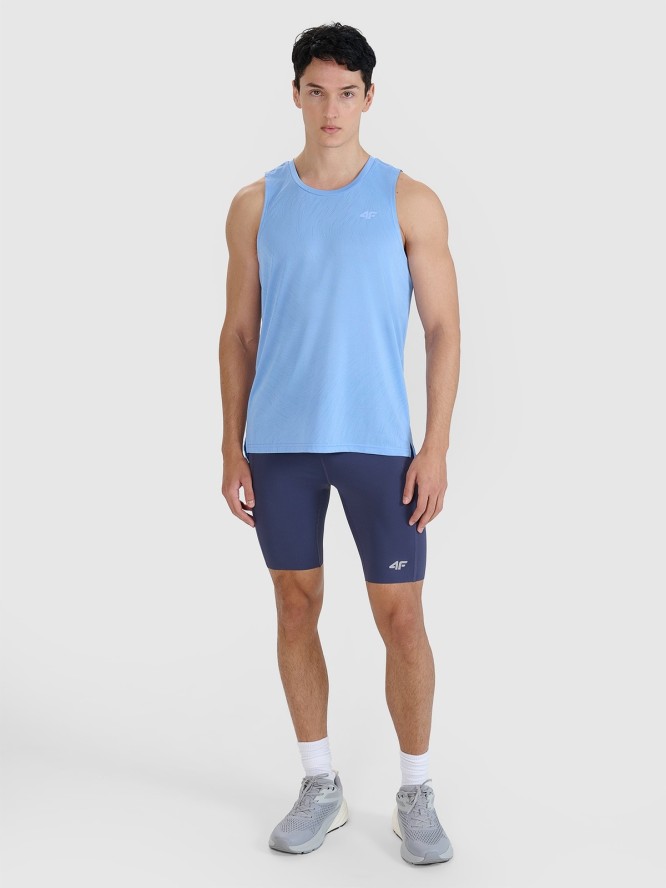 4F Legginsy kolarki do biegania szybkoschnące męskie - szare S