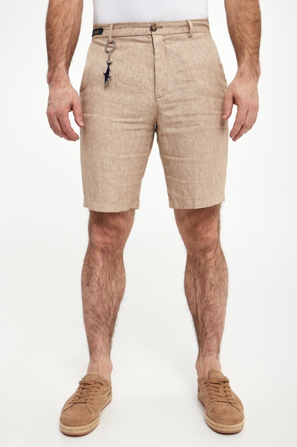 Bermudy męskie lniane PAUL&SHARK
