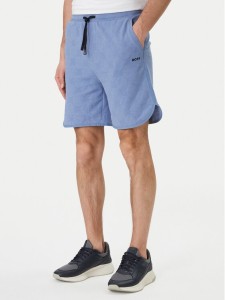 BOSS Szorty sportowe Member 50558883 Błękitny Relaxed Fit