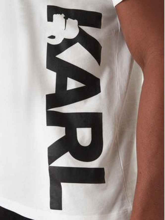 KARL LAGERFELD T-Shirt A2M46038 Biały Regular Fit