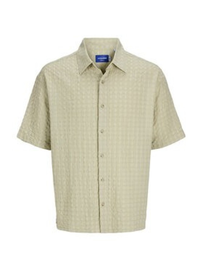 Jack & Jones Koszula Dobby 12277184 Zielony Relaxed Fit