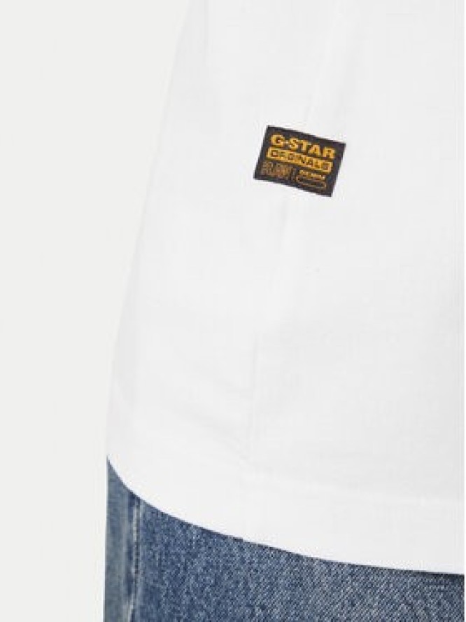 G-Star Raw T-Shirt G Icon Graphic D28823-E385 Biały Regular Fit