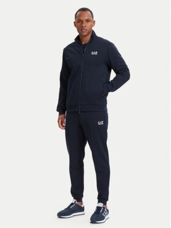 EA7 Emporio Armani Spodnie dresowe 8NPP64 PJVTZ 1562 Granatowy Regular Fit