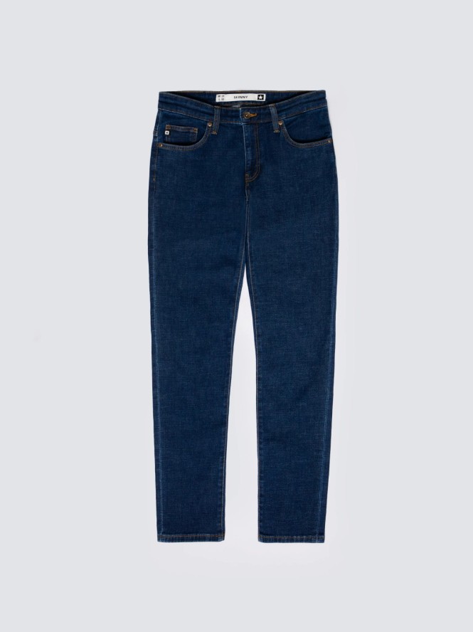 jeansy męskie skinny granatowe jeffray 663