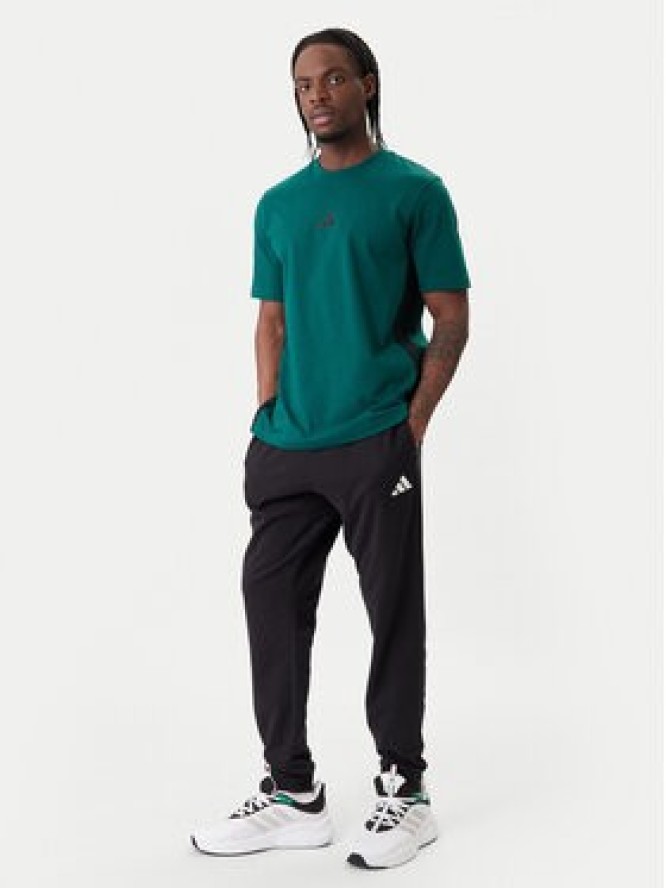 adidas T-Shirt Essentials 3-Stripes JD1905 Zielony Regular Fit