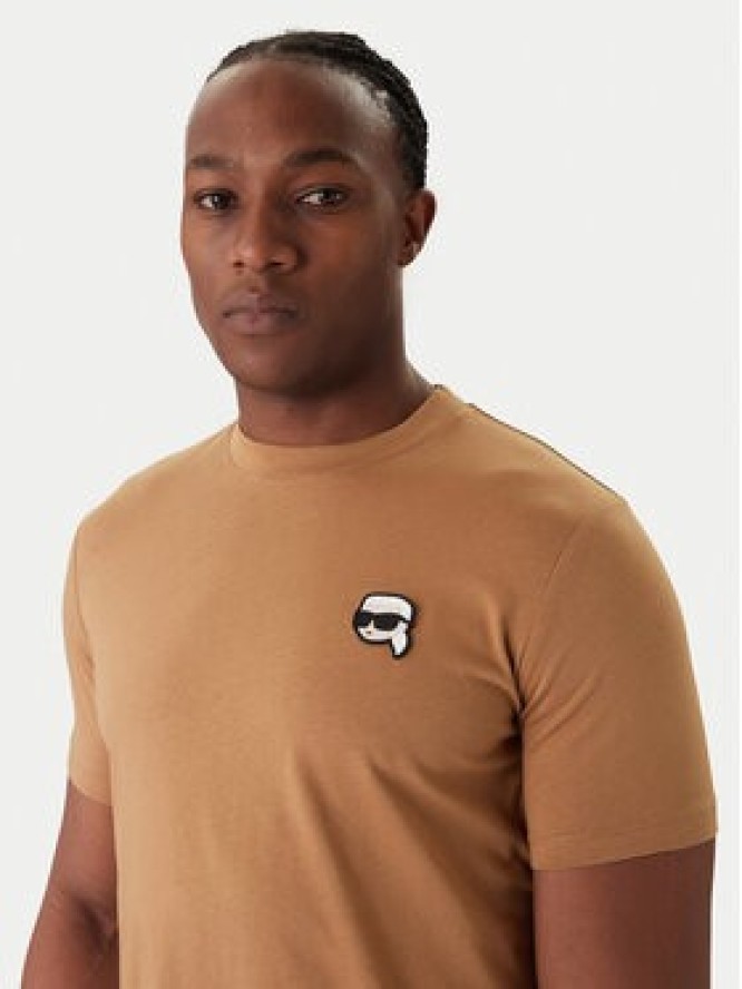 KARL LAGERFELD T-Shirt 755710 561224 Beżowy Regular Fit