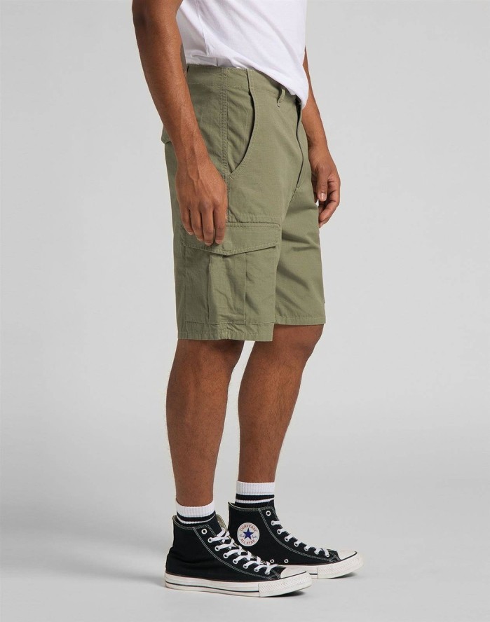 SZORTY MĘSKIE LEE CARGO SHORT LICHEN GREEN L73CCJ82 112120354