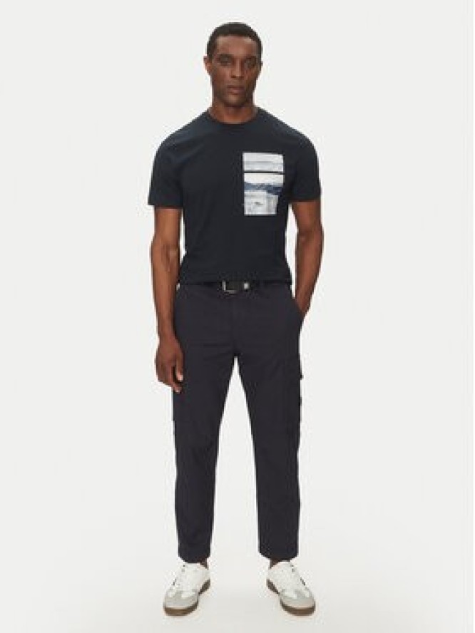 BOSS T-Shirt 50539194 Granatowy Regular Fit