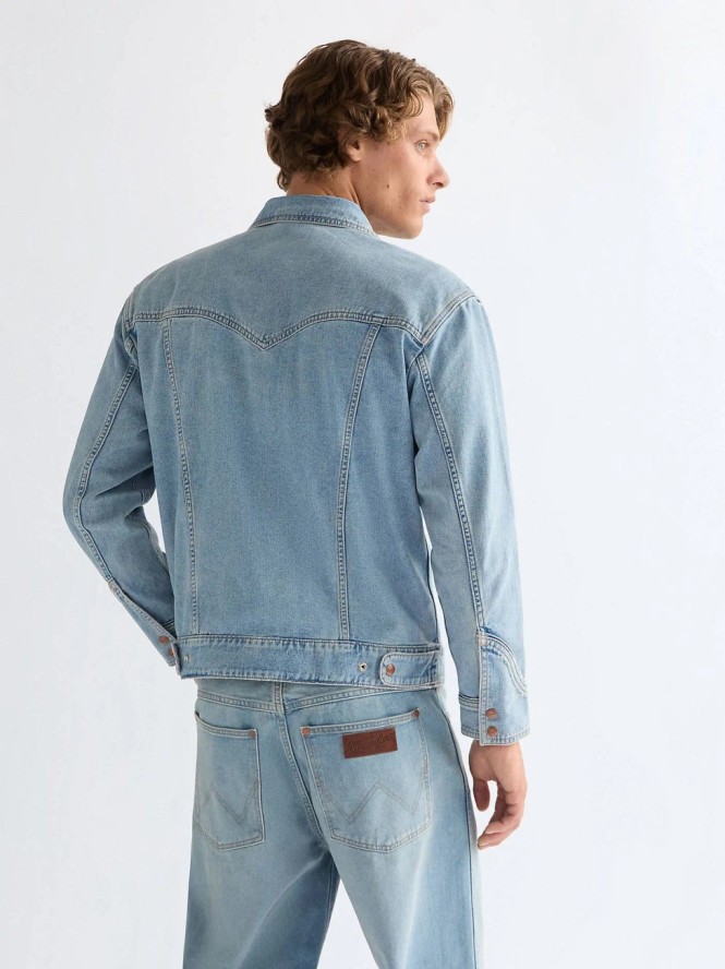 MESKA KURTKA JEANSOWA WRANGLER TRAILRIDER JACKET DOVE WING 112378055