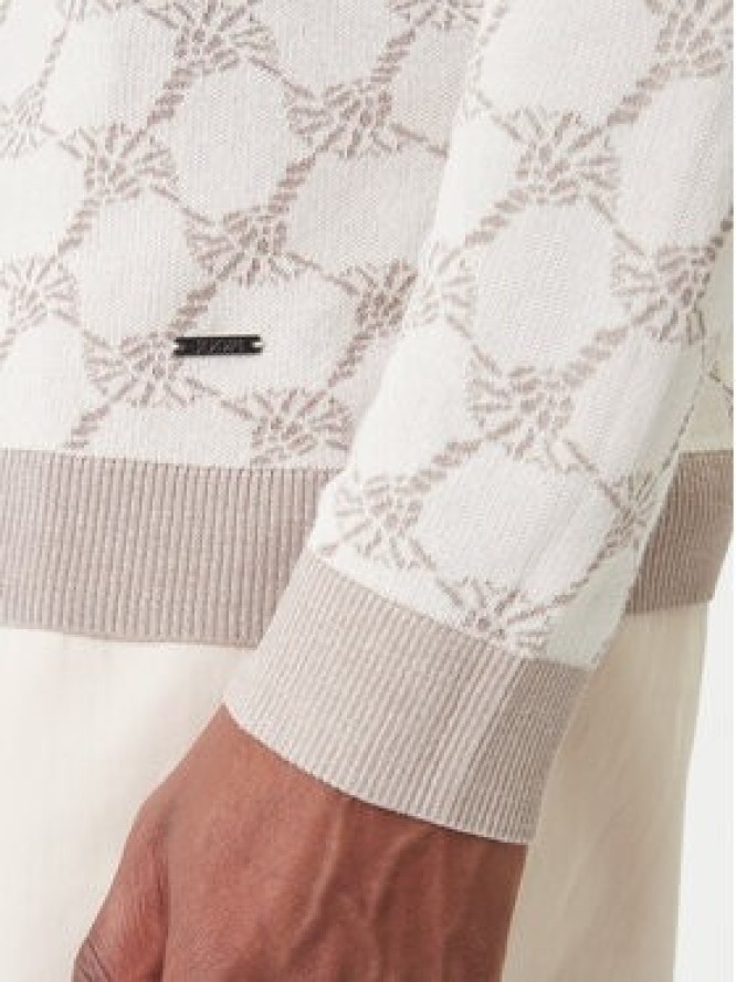 JOOP! Sweter 13Ravorono 10100436 30102137 Écru Regular Fit