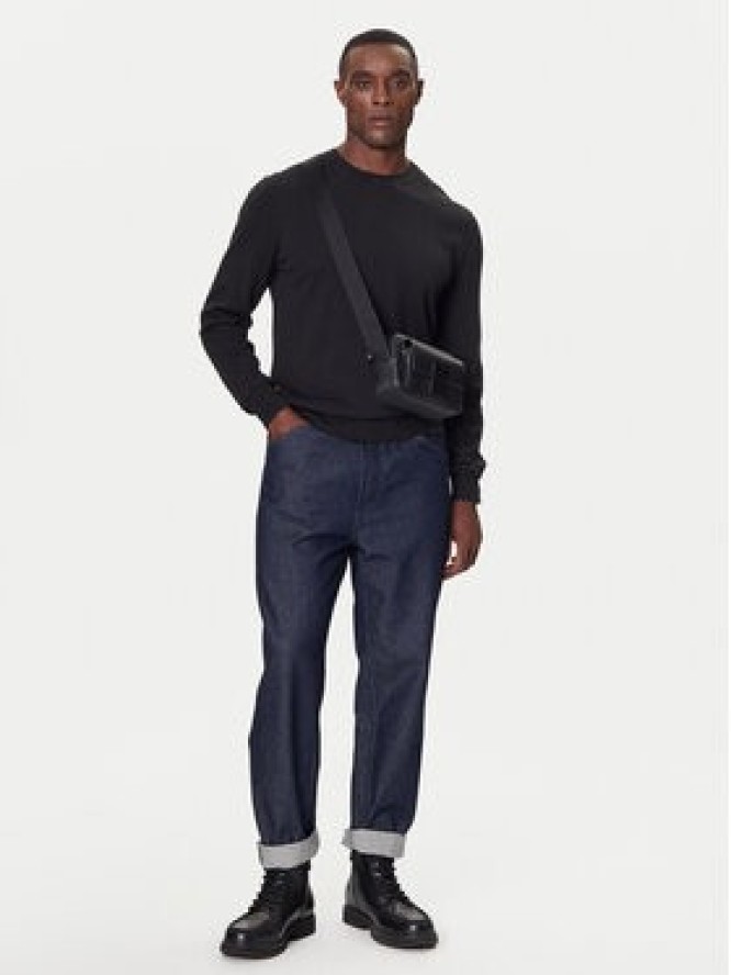 Calvin Klein Sweter LV040BM343 Czarny Regular Fit