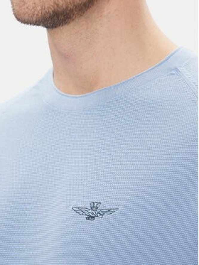 Aeronautica Militare Sweter 251MA1556L560 Błękitny Regular Fit