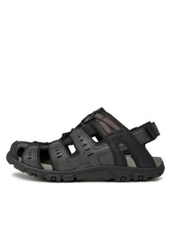 Geox Sandały Uomo Sandal Strada U4524C 000ME C9999 Czarny