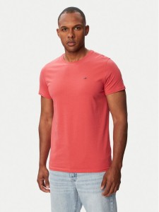 Tommy Jeans T-Shirt DM0DM04411 Czerwony Slim Fit