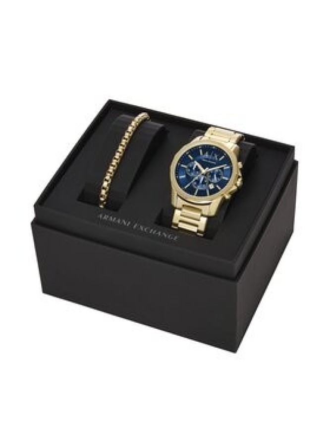 Armani Exchange Zegarek Banks AX7151SET Złoty