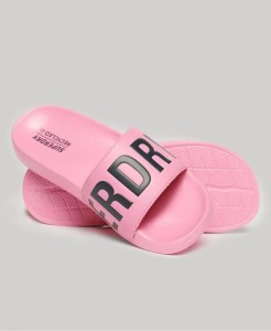 superdry Code Core Pool Sliders – wkładane klapki z wyściełaną paską – Marne