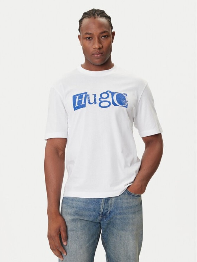 HUGO T-Shirt Nugix 50543485 Biały Regular Fit