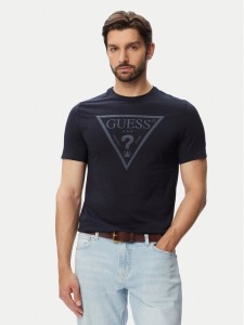 Guess T-Shirt M6YI71 K3745 Granatowy Slim Fit