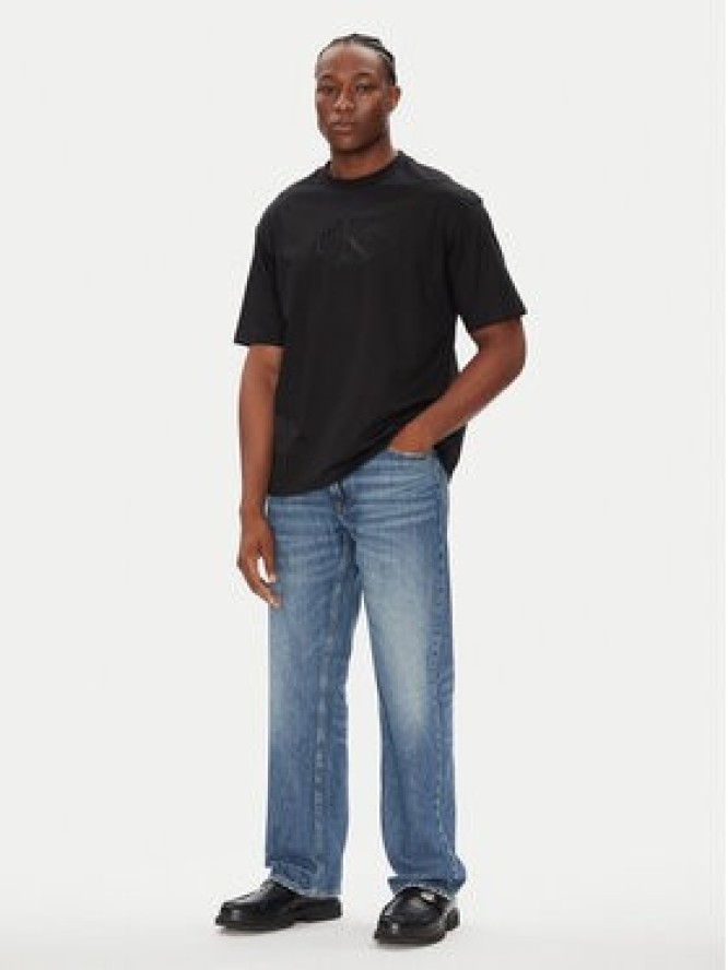 Calvin Klein Jeans T-Shirt Hero Monologo LV04RB295G Czarny Relaxed Fit