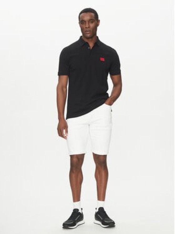 HUGO Szorty jeansowe 50537717 Biały Regular Fit