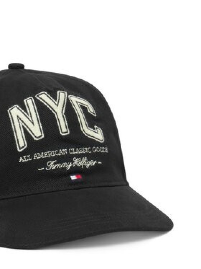 Tommy Hilfiger Czapka z daszkiem Flag Seasonal 5 Panel AM0AM13562 Czarny