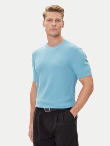 BOSS T-Shirt H-Ianni 50543161 Niebieski Regular Fit