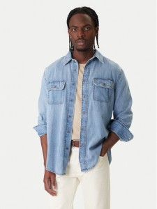 Tommy Jeans Koszula jeansowa Western DM0DM22304 Niebieski Relaxed Fit