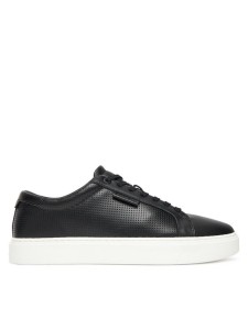 Calvin Klein Sneakersy Clean Cup Low Laceup Perf Lth HM0HM01870 Czarny
