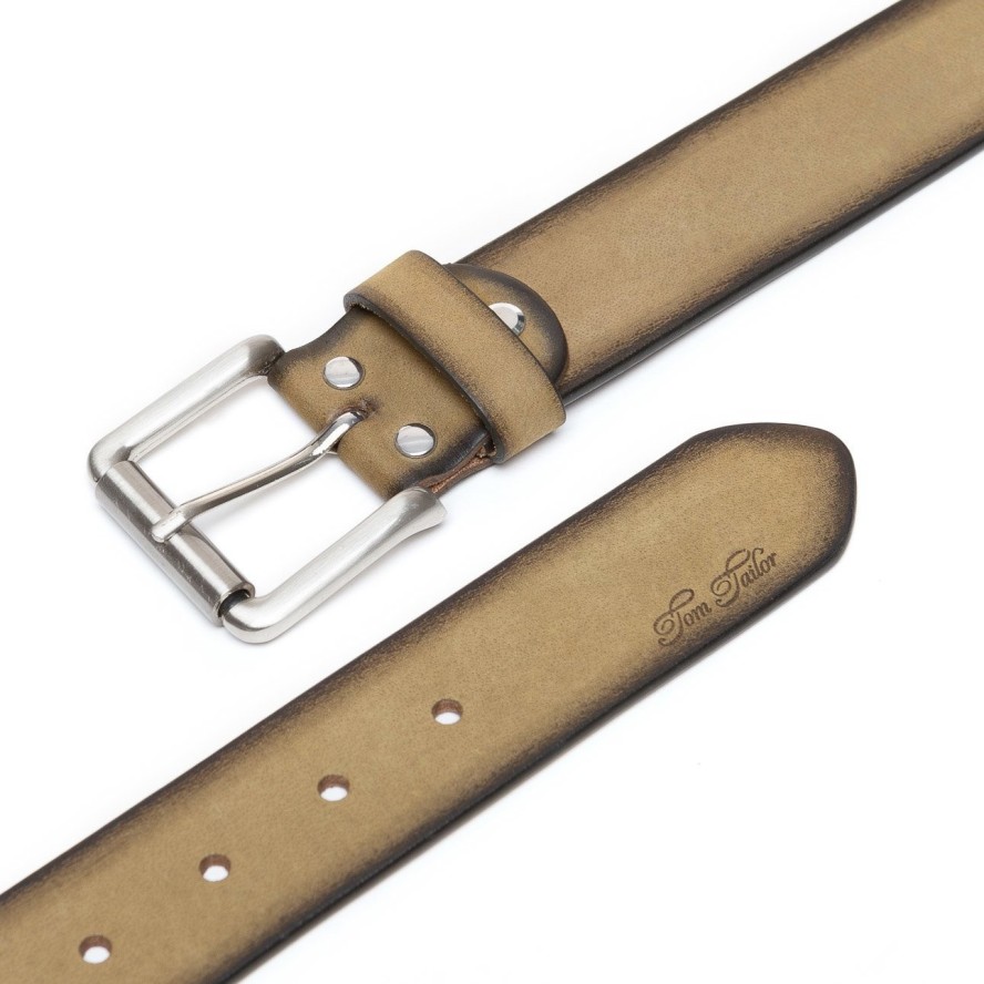 TOM TAILOR PASEK SKÓRZANY SOPO-TT376 561 40mm Ledergürtel RO2689