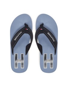 Tommy Hilfiger Japonki Hilfiger H Padded Beach Sandal FM0FM05536 Granatowy