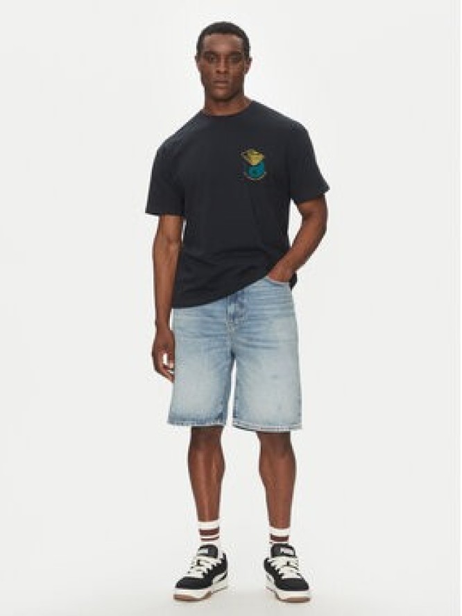 Quiksilver T-Shirt EQYZT08033 Czarny Regular Fit