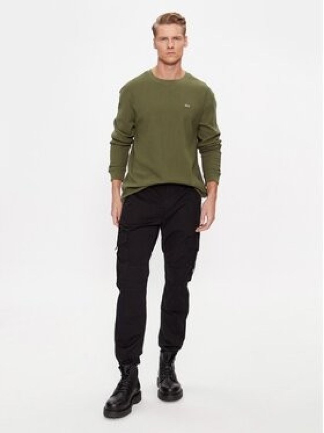 Tommy Jeans Longsleeve DM0DM15041 Zielony Classic Fit