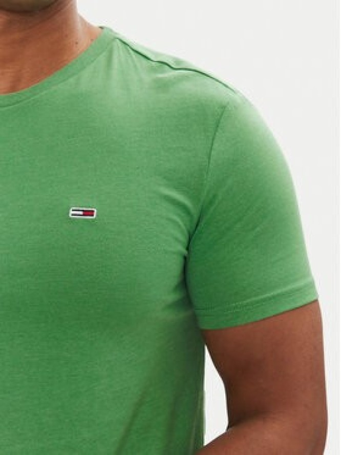Tommy Jeans T-Shirt Jaspe DM0DM20363 Zielony Slim Fit