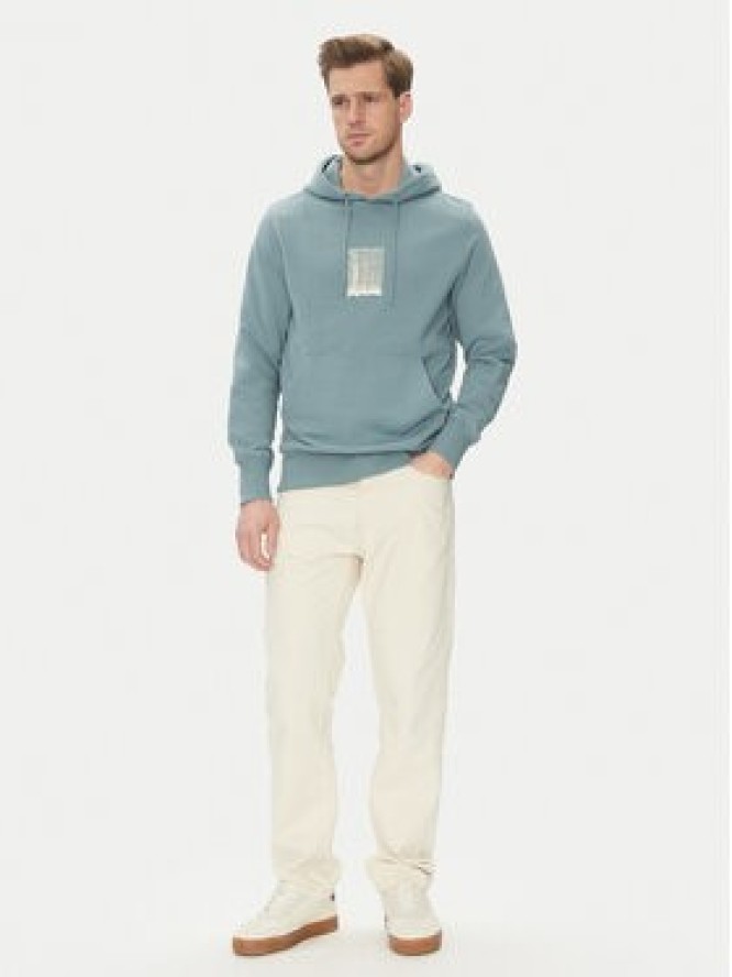 Calvin Klein Jeans Bluza Brush Stroke J30J327525 Niebieski Regular Fit