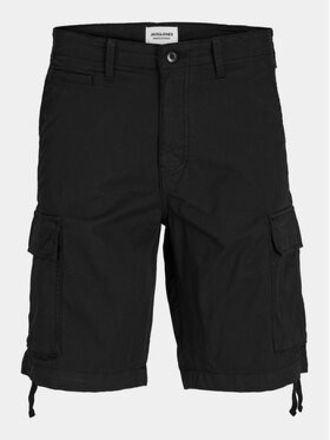 Jack & Jones Szorty materiałowe Cole 12253122 Czarny Loose Fit