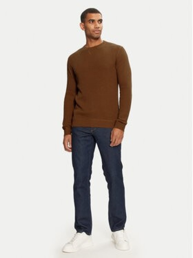 Jack & Jones Sweter 12264668 Brązowy Regular Fit