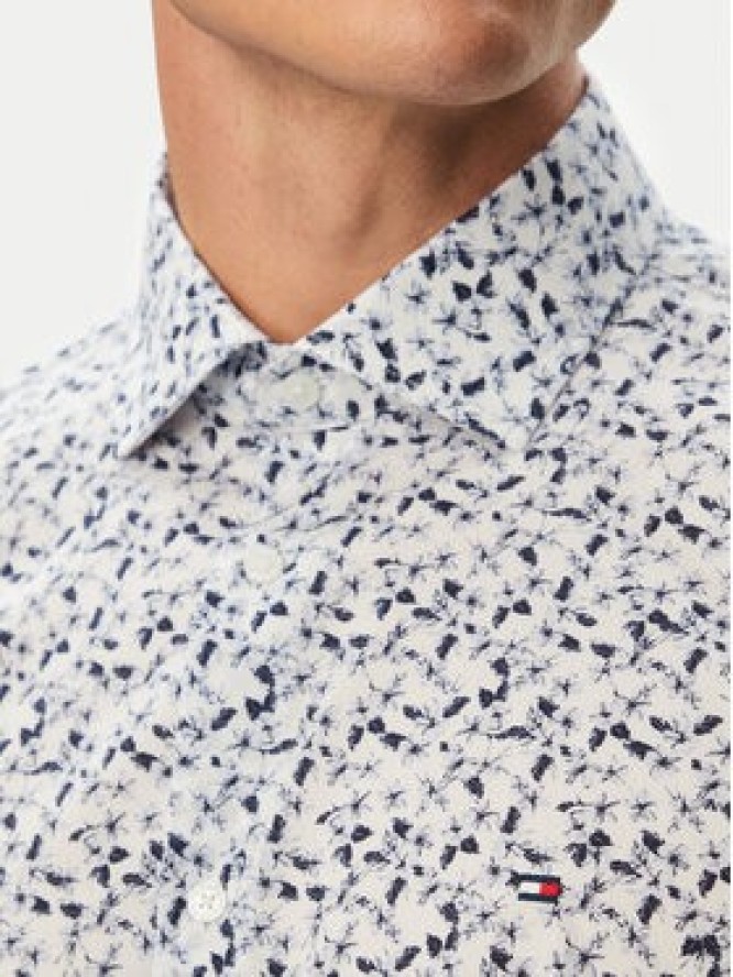Tommy Hilfiger Koszula MW0MW43753 Biały Slim Fit