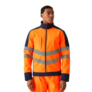 Kurtka Softshellowa Unisex Dla Dorosłych HiVis Odblaskowy Materiał