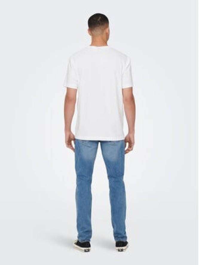 Only & Sons T-Shirt 22025208 Biały Regular Fit