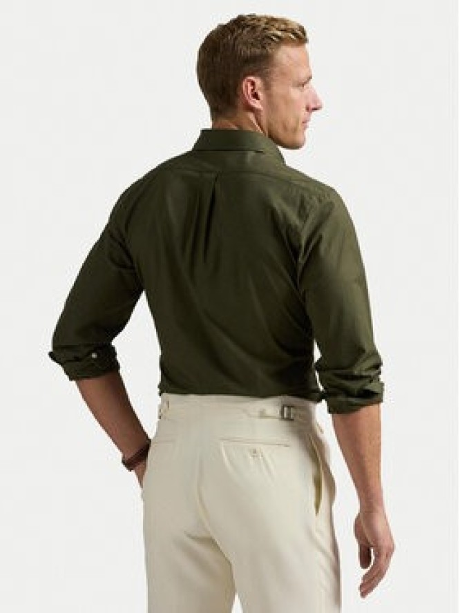 Polo Ralph Lauren Koszula 710929348006 Zielony Slim Fit