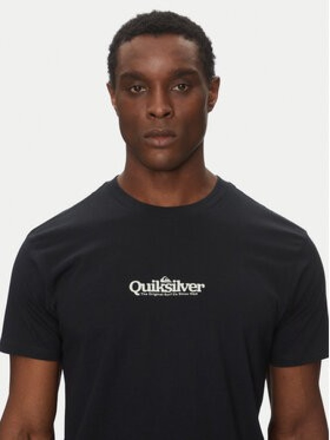 Quiksilver T-Shirt EQYZT08062 Czarny Regular Fit