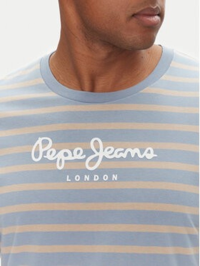 Pepe Jeans T-Shirt PM509407 Niebieski Regular Fit