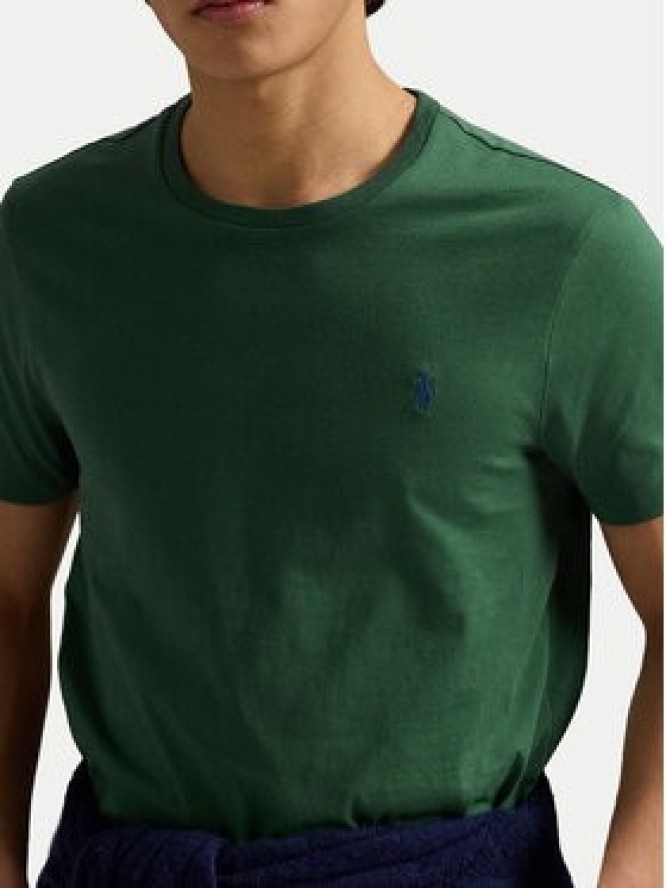 Polo Ralph Lauren T-Shirt 710671438425 Zielony Custom Slim Fit