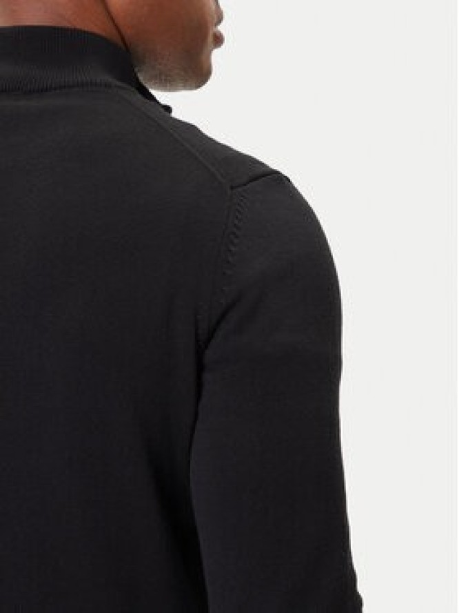 Aeronautica Militare Sweter 252MA1578UL00506 Czarny Regular Fit