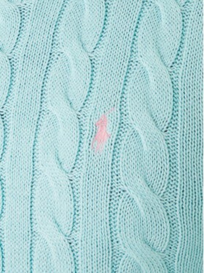Polo Ralph Lauren Sweter 710775885547 Turkusowy Regular Fit