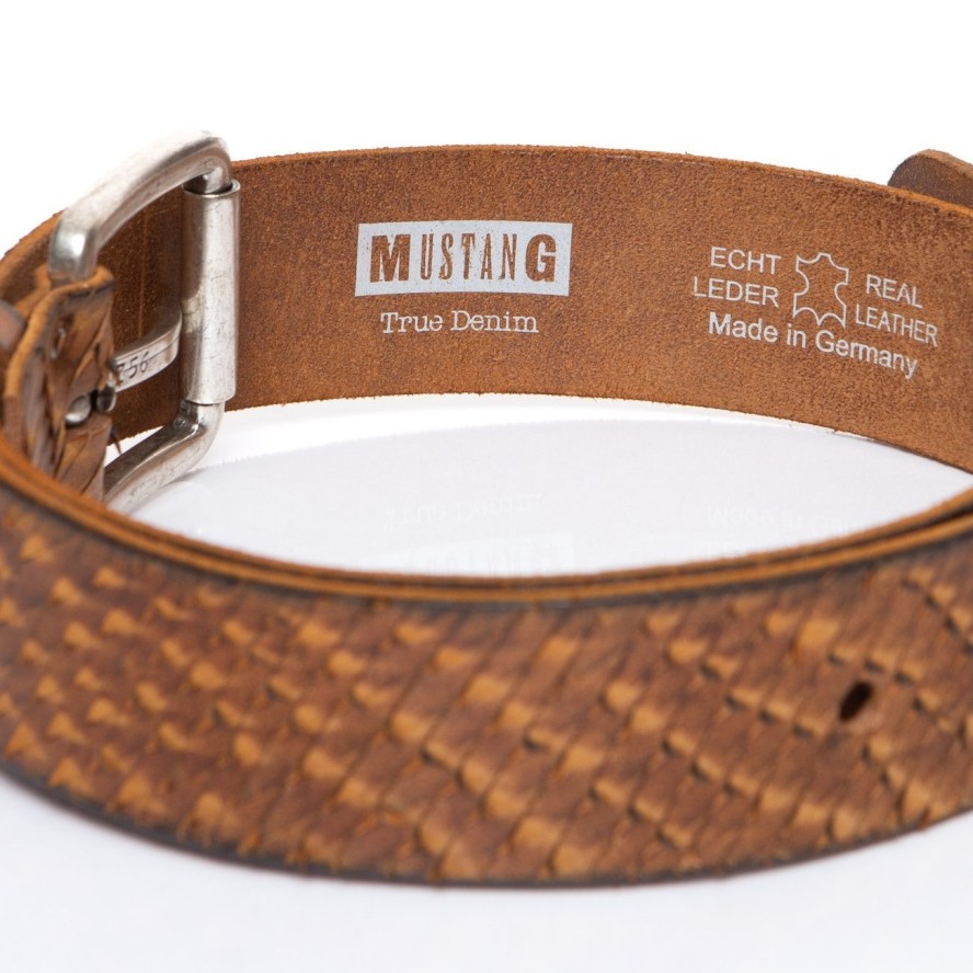 MUSTANG PASEK SKÓRZANY SOPO-MUS076 645 45 mm Ledergürtel