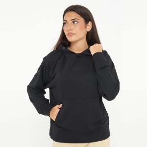 Unisex bluza sportowa z kapturem F BOXY czarna