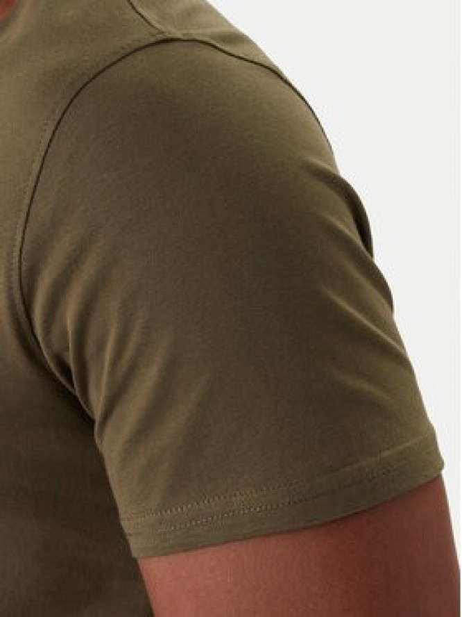 Tommy Jeans T-Shirt DM0DM04411 Zielony Slim Fit